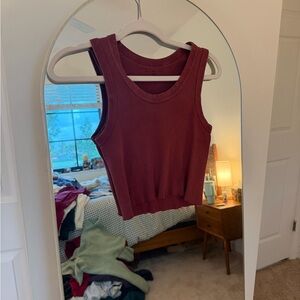 Sleeveless Burgundy Brandy Top